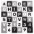 Covor spuma ptr copii, EVA gri cu negru, model alfabet si numere, 172x172x1cm, Springos GartenVIP DiyLine