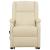 Fotoliu de masaj cu ridicare, crem, piele ecologică GartenMobel Dekor