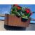 Jardiniera decorativa, suport plastic, maro, 4.9 L, 38.3x21.2x13 cm, Boardee Hook GartenVIP DiyLine