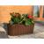 Jardiniera decorativa, suport plastic, maro, 4.9 L, 38.3x21.2x13 cm, Boardee Hook GartenVIP DiyLine