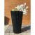 Ghiveci decorativ de flori, rotund, inalt, antracit, 18/45 L, 39x70.8 cm, Sandy Slim GartenVIP DiyLine