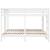 Pat supraetajat triplu, alb 200x200/80x200 cm lemn pin GartenMobel Dekor