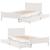 Cadru pat fără saltea, alb, 90x190 cm, lemn masiv de pin GartenMobel Dekor