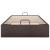 Cadru pat otoman fără saltea țesătură maro închis 80x200 cm GartenMobel Dekor