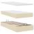 Cadru de pat otoman cu saltea crem 80x200cm stofa GartenMobel Dekor