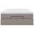 Cadru de pat otoman cu saltea Taupe 120x200cm Material GartenMobel Dekor