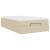 Cadru de pat otoman cu saltea crem 120x200cm stofa GartenMobel Dekor