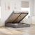 Cadru de pat otoman cu saltea Taupe 140x190cm Material GartenMobel Dekor