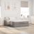 Cadru de pat otoman cu saltea Taupe 140x190cm Material GartenMobel Dekor