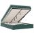 Cadru de pat otoman cu saltea verde închis 140x190cm catifea GartenMobel Dekor