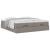 Cadru de pat otoman cu saltele Taupe 160x200cm Material GartenMobel Dekor
