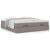 Cadru de pat otoman cu saltele Taupe 160x200cm Material GartenMobel Dekor