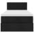 Cadru pat otoman cu saltea țesătură neagră 80x200 cm GartenMobel Dekor