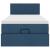Cadru de pat otoman cu saltea țesătură albastră 80x200cm GartenMobel Dekor