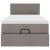 Cadru de pat otoman cu saltea Taupe 90x190cm Material GartenMobel Dekor
