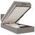 Cadru de pat otoman cu saltea Taupe 90x190cm Material GartenMobel Dekor