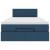 Cadru de pat otoman cu saltea 120x190 cm țesătură albastră GartenMobel Dekor