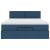 Pat otoman cu saltea albastru 140x190 cm stofa GartenMobel Dekor