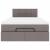 Cadru de pat otoman cu saltea Taupe 120x190 cm Material GartenMobel Dekor
