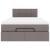 Cadru de pat otoman cu saltea Taupe 120x200cm Material GartenMobel Dekor