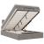 Cadru de pat otoman cu saltea Taupe 120x190 cm Material GartenMobel Dekor