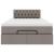 Cadru de pat otoman cu saltea Taupe 120x200cm Material GartenMobel Dekor