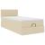 Cadru de pat otoman cu saltea crem 80x200cm stofa GartenMobel Dekor