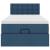 Cadru de pat otoman cu saltea țesătură albastră 80x200cm GartenMobel Dekor