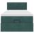 Cadru de pat otoman cu saltea verde închis 80x200cm catifea GartenMobel Dekor