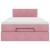 Pat otoman cu saltea, roz, 120x190 cm, catifea GartenMobel Dekor