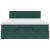 Cadru de pat otoman cu saltea verde închis 140x190cm catifea GartenMobel Dekor