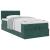 Cadru de pat otoman cu saltea verde închis 80x200cm catifea GartenMobel Dekor