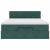 Cadru de pat otoman cu saltea verde închis 140x190cm catifea GartenMobel Dekor