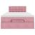 Pat otoman cu saltea, roz, 120x190 cm, catifea GartenMobel Dekor