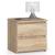 Noptiera cu 2 sertare, din PAL laminat, 40x35x40 cm, stejar sonoma Household NewTrend