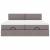 Cadru de pat otoman cu saltele Taupe 180x200cm Material GartenMobel Dekor