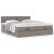 Cadru de pat otoman cu saltele Taupe 180x200cm Material GartenMobel Dekor