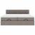 Cadru de pat otoman cu saltele Taupe 160x200cm Material GartenMobel Dekor
