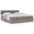 Cadru de pat otoman cu saltele Taupe 180x200cm Material GartenMobel Dekor