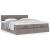 Cadru de pat otoman cu saltele Taupe 180x200cm Material GartenMobel Dekor