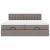 Cadru de pat otoman cu saltele Taupe 180x200cm Material GartenMobel Dekor
