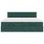 Cadru de pat otoman cu saltele Verde închis 160x200cm catifea GartenMobel Dekor