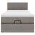 Cadru de pat otoman cu saltea Taupe 80x200cm Material GartenMobel Dekor
