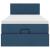 Cadru de pat otoman cu saltea țesătură albastră 80x200cm GartenMobel Dekor