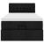 Pat otoman cu saltea și LED-uri, negru, 80x200cm, textil GartenMobel Dekor