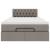 Cadru de pat otoman cu saltea Taupe 120x200cm Material GartenMobel Dekor