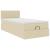 Cadru de pat otoman cu saltea crem 80x200cm stofa GartenMobel Dekor