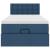 Cadru de pat otoman cu saltea țesătură albastră 80x200cm GartenMobel Dekor
