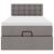 Cadru de pat otoman cu saltea Taupe 90x190cm Material GartenMobel Dekor