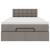 Cadru de pat otoman cu saltea Taupe 120x200cm Material GartenMobel Dekor
